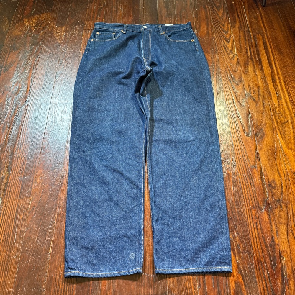 orSlow Lot 101 Dad Fit Jeans Mens M Indigo Blue Wide Leg Made in Japan Denim